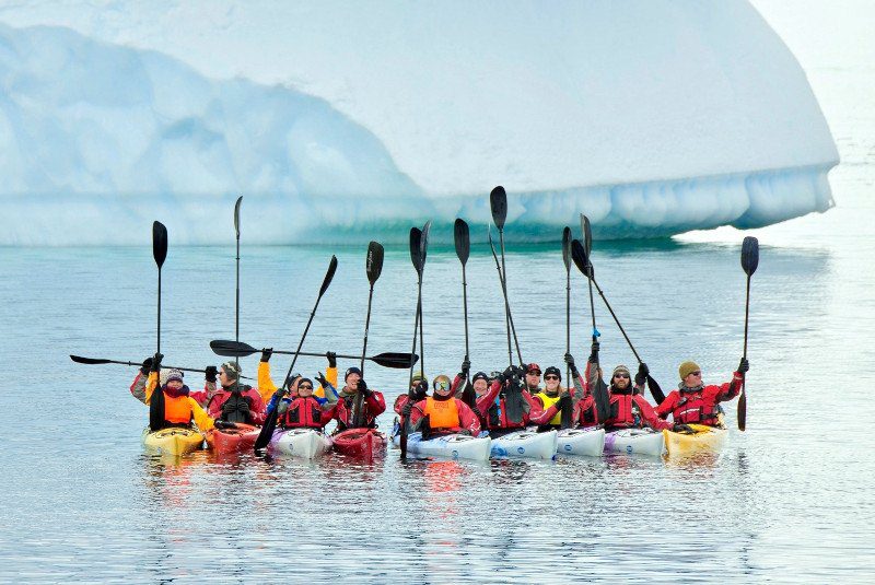 Kayaking in Antarctica