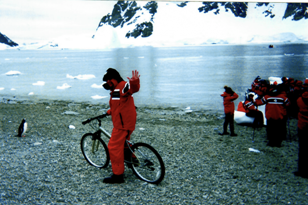 Scientists tagging whales in Antarctica