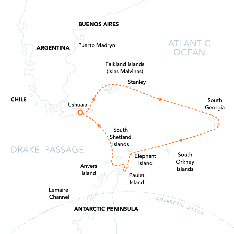 Polar Latitudes FSG Route Map