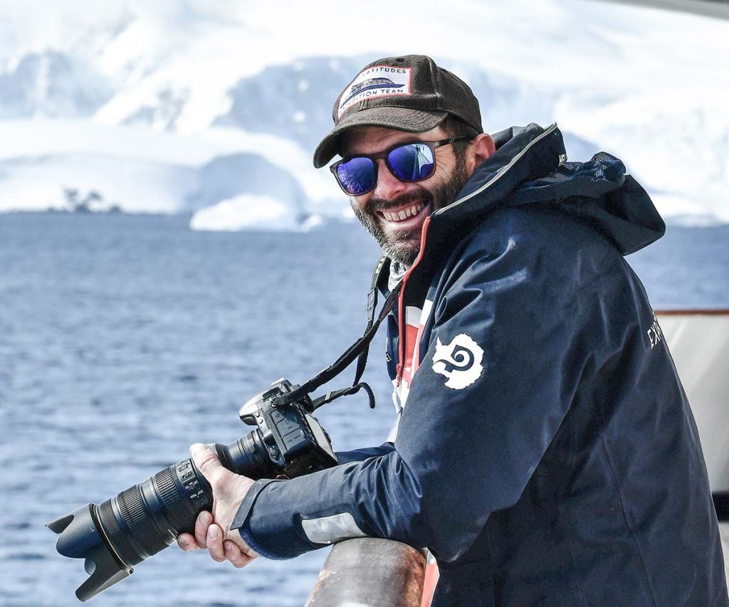 Scientists tagging whales in Antarctica