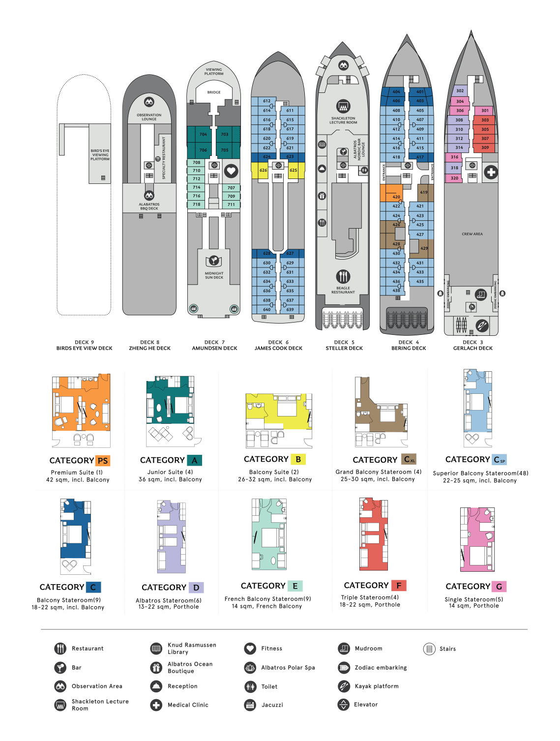 Seaventure Deck Plan