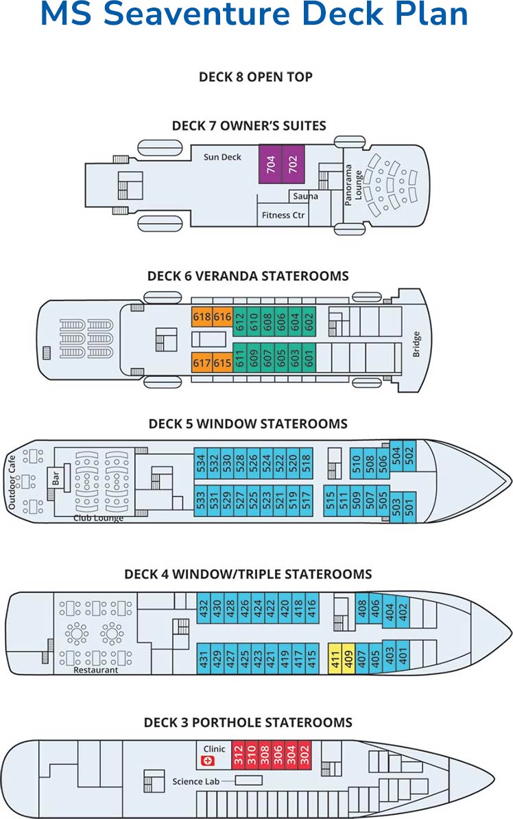 Seaventure deck plan