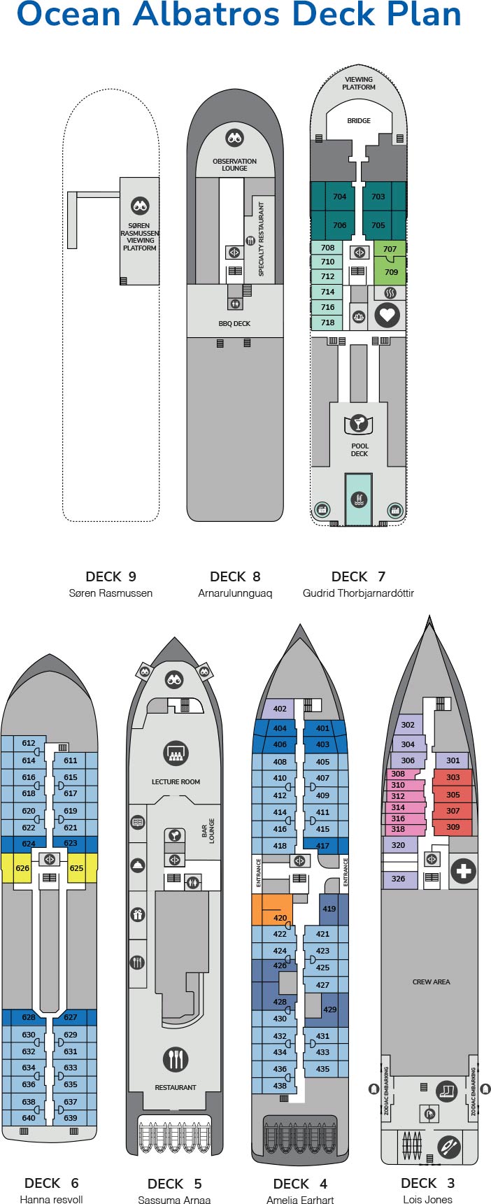 Ocean Albatros deck plan