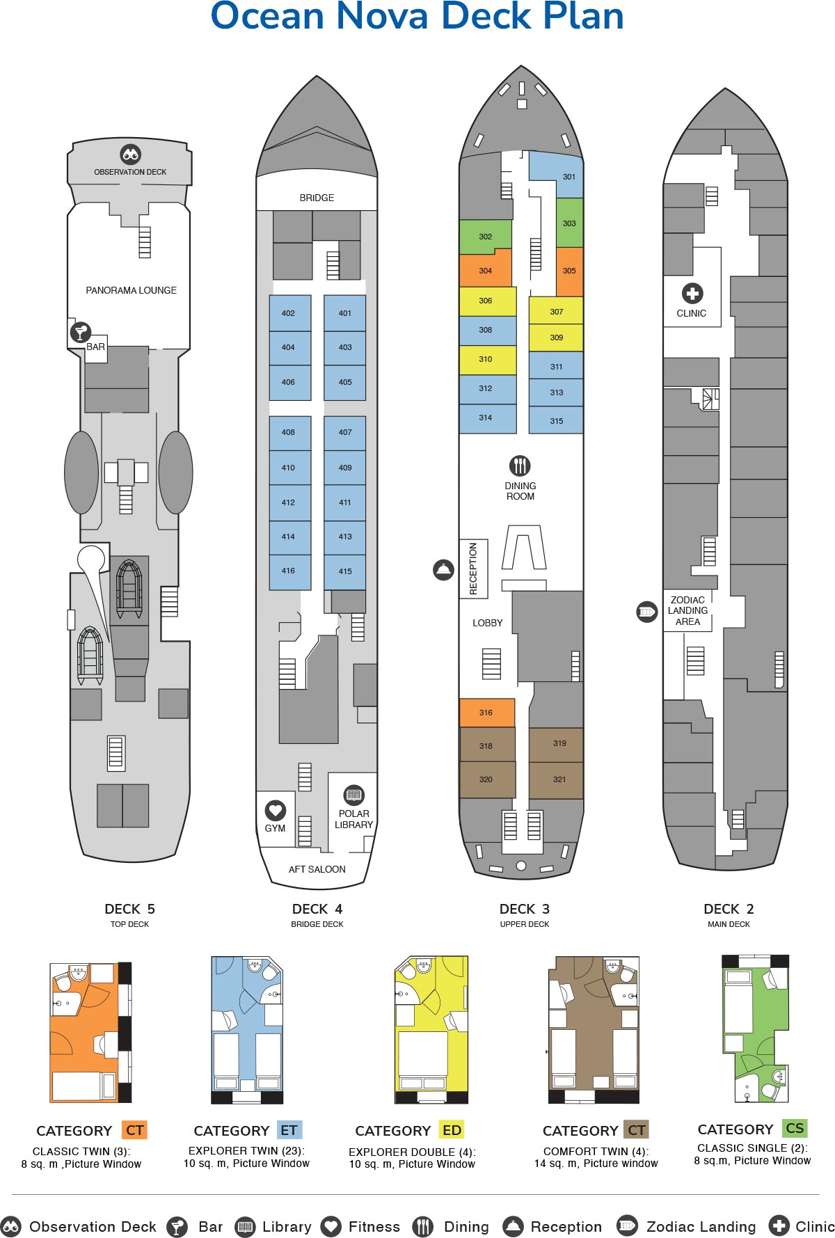 Ocean Nova deck plan