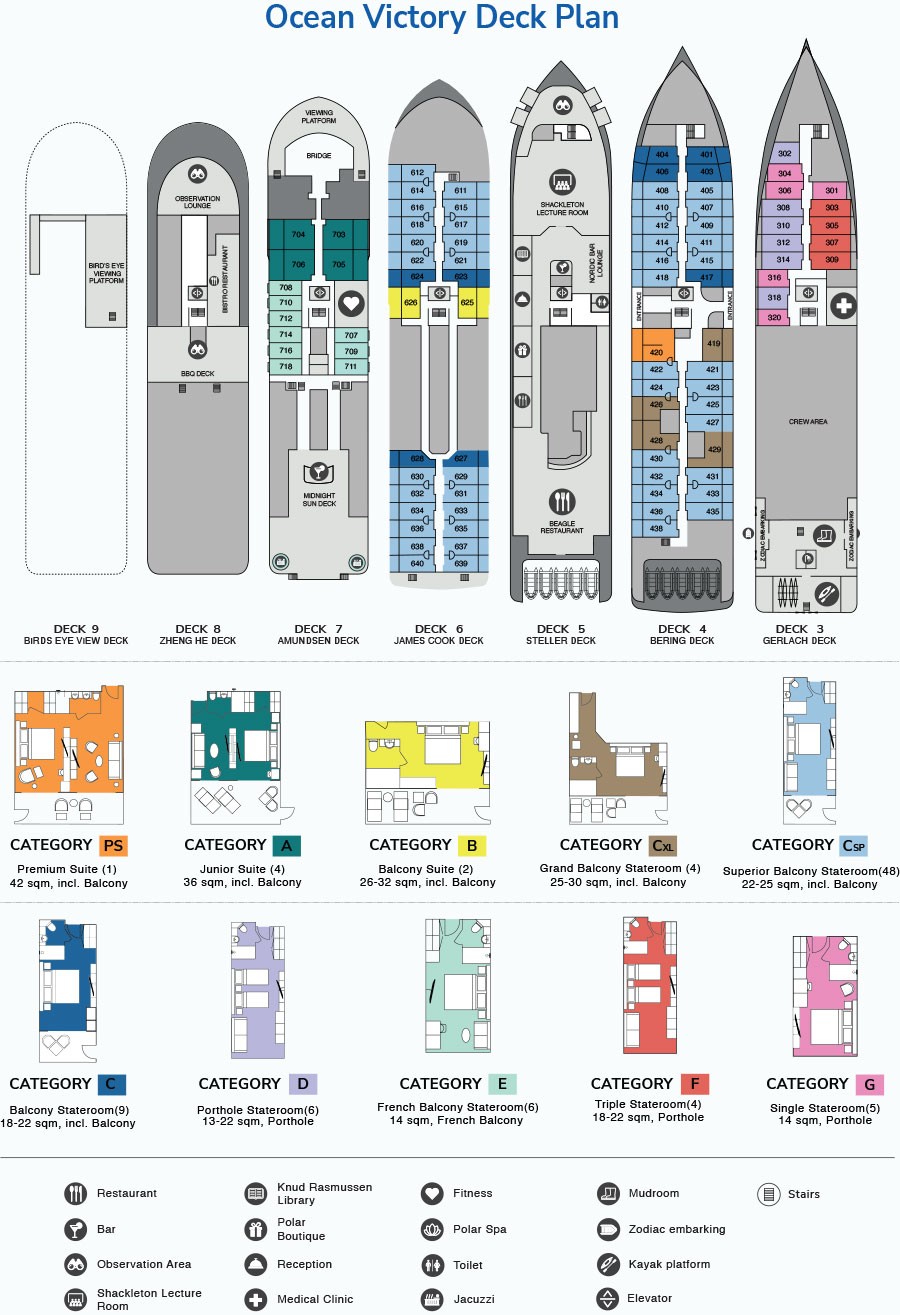 Ocean Victory deck plan