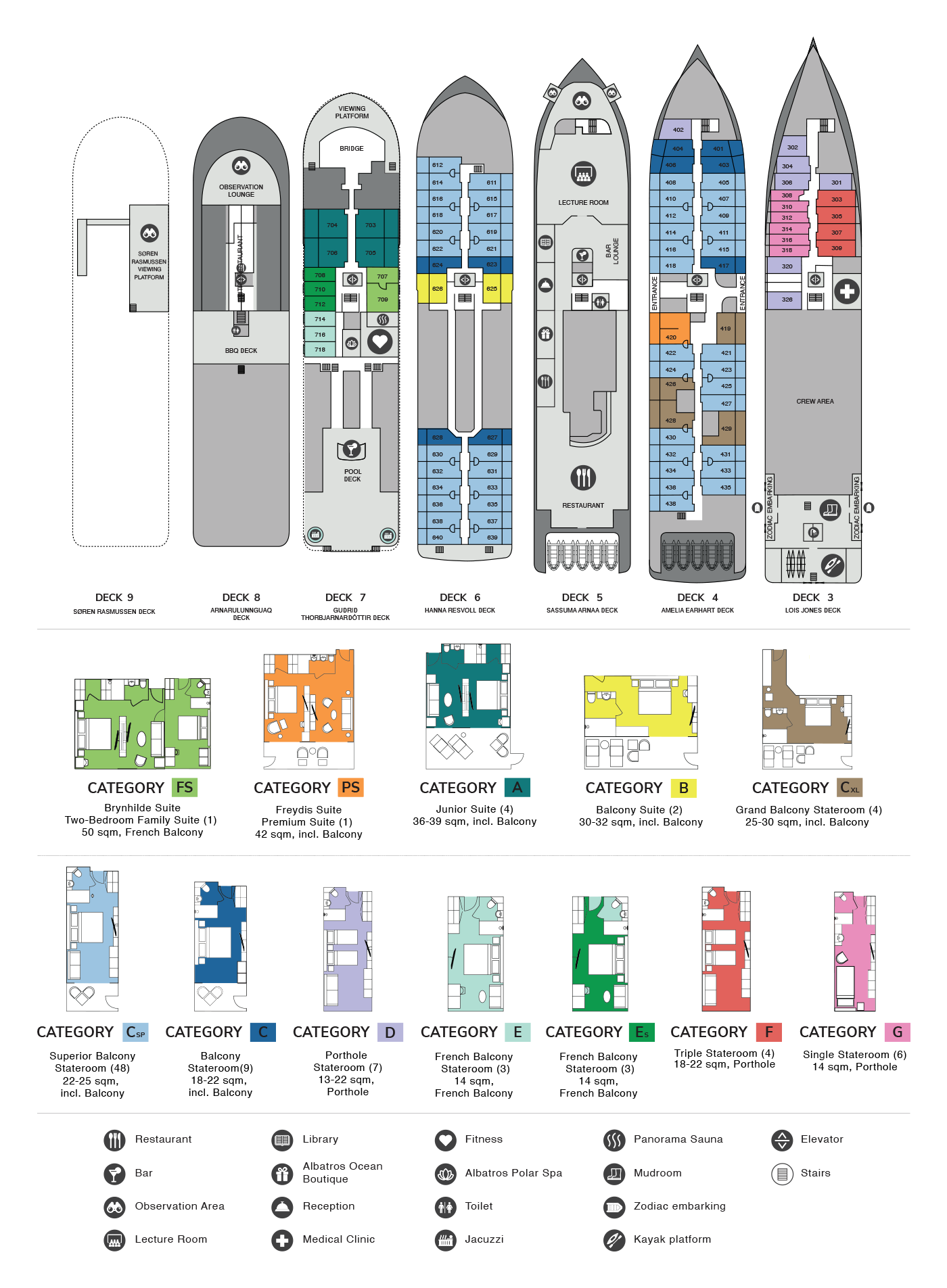 Seaventure Deck Plan