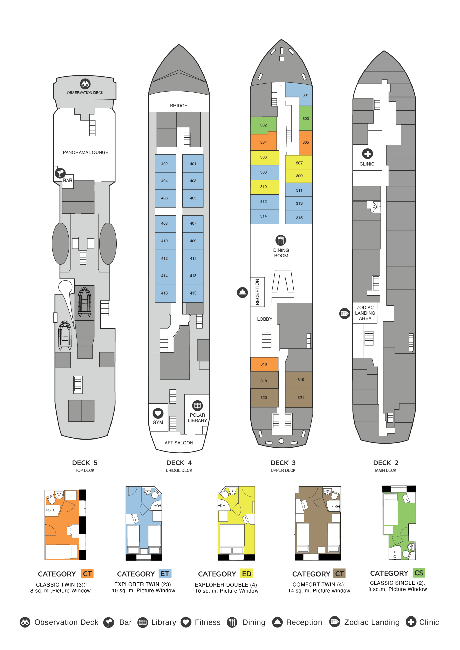 Seaventure Deck Plan