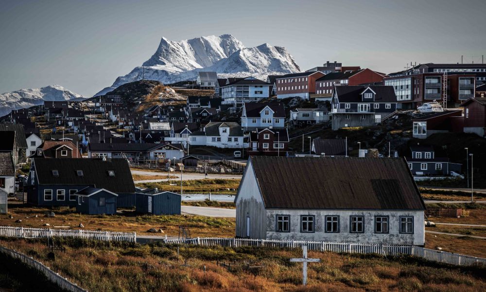 Nuuk with Sermitsiaq in the background.