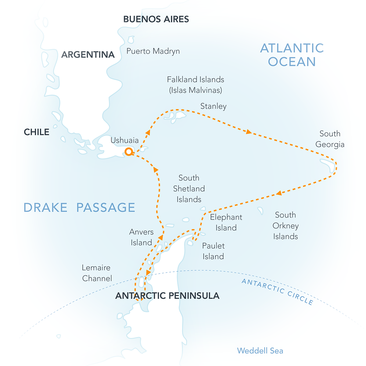 Polar Latitudes FSG Route Map