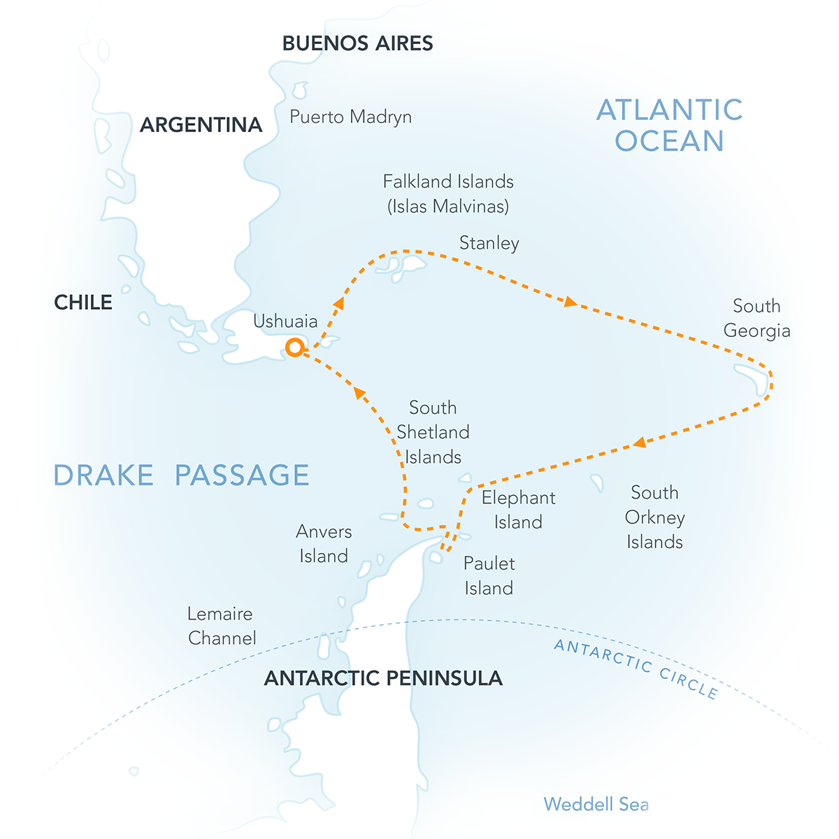 Polar Latitudes FSG Route Map