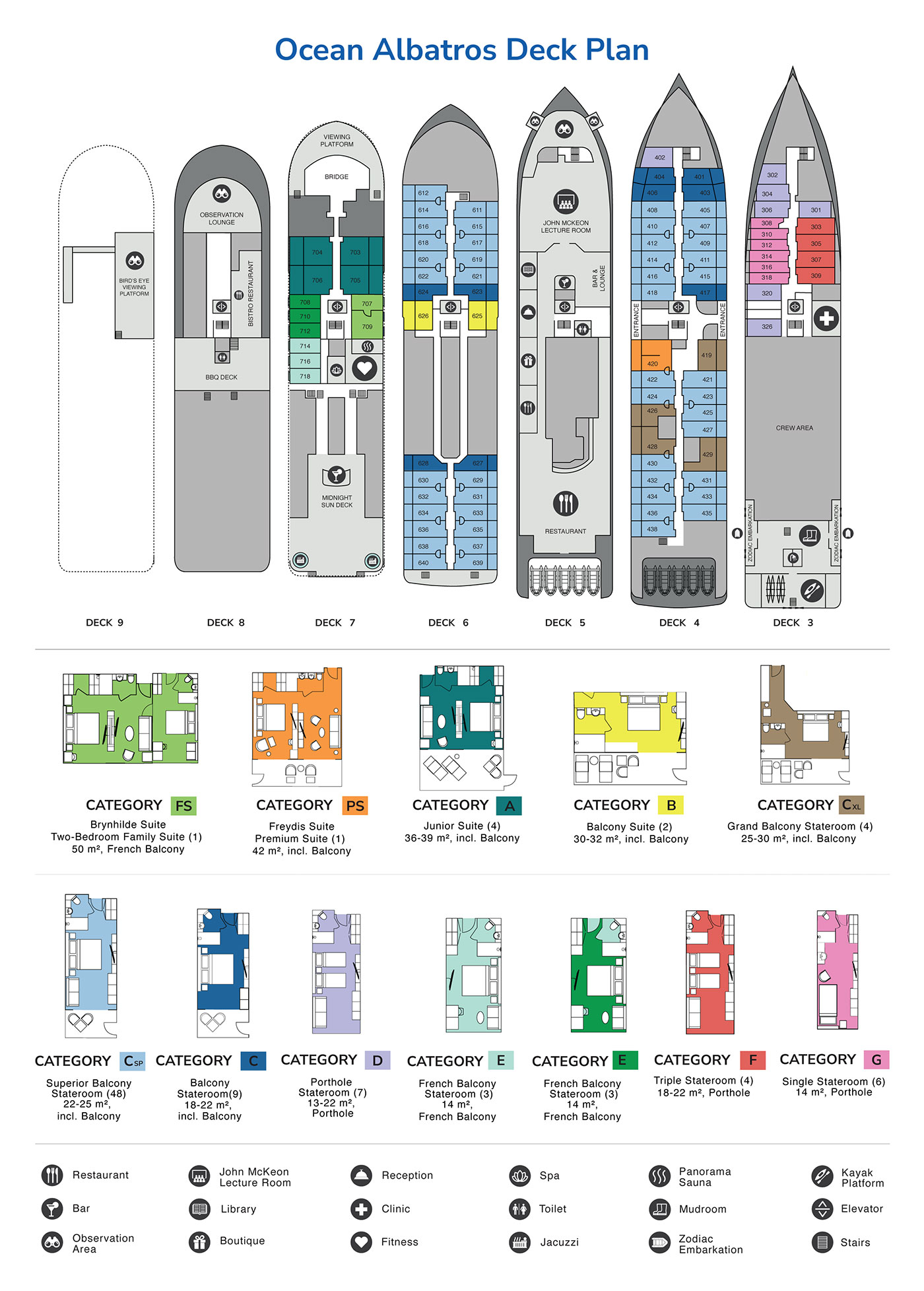 Seaventure Deck Plan