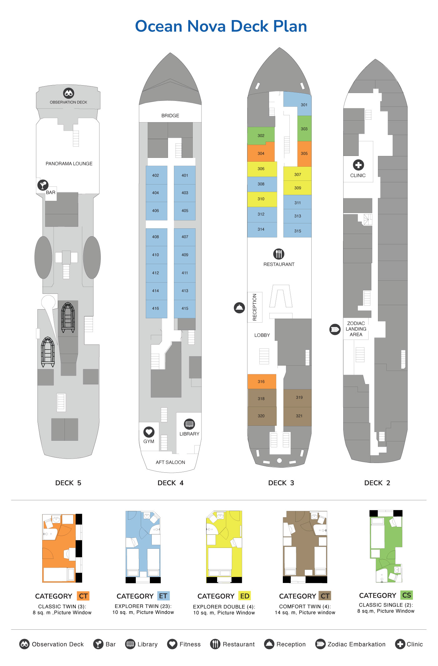 Ocean Nova deck plan
