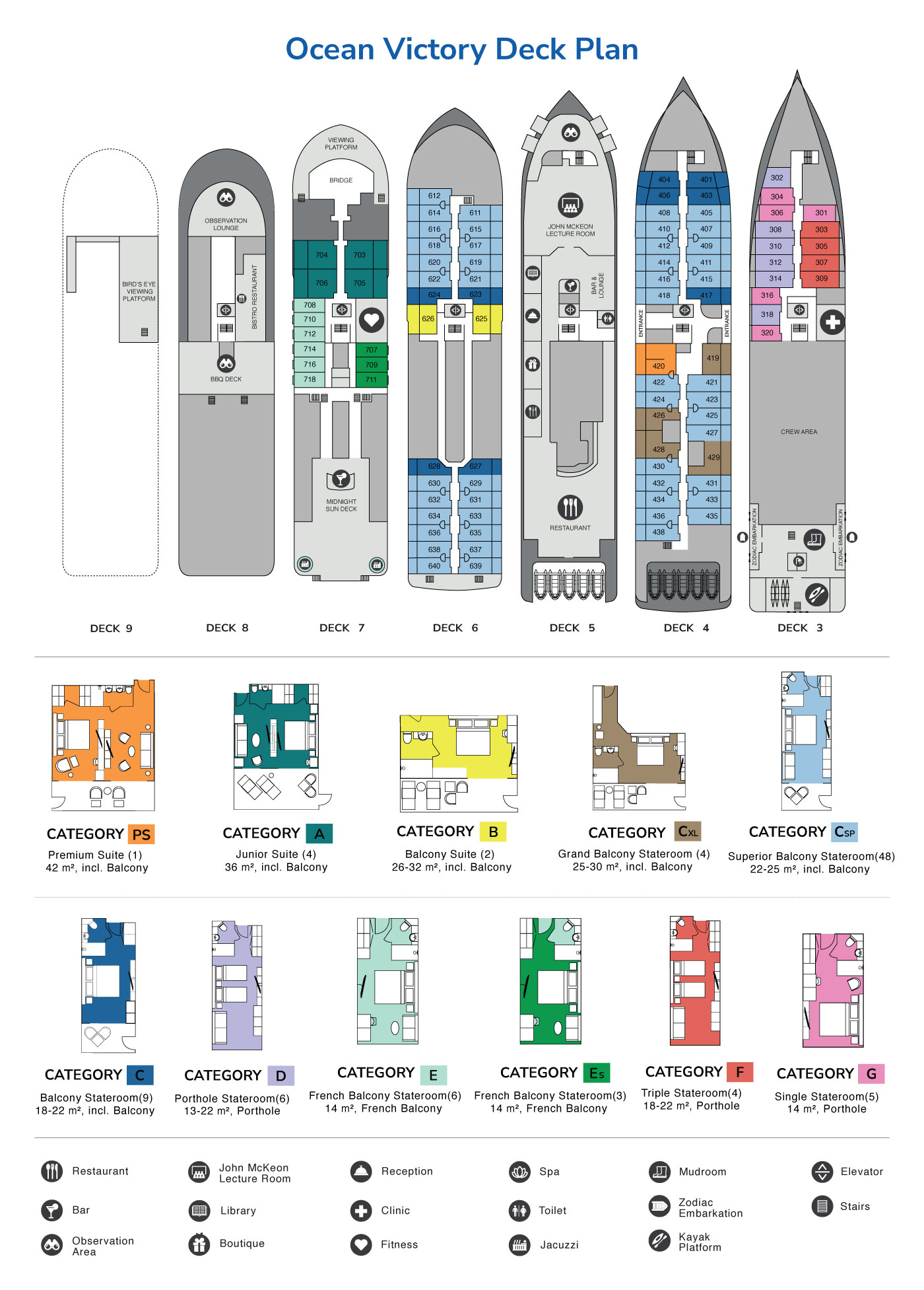 Seaventure Deck Plan